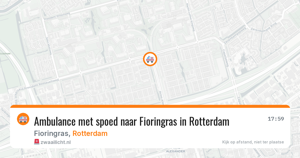 Ambulance met spoed naar Fioringras in Rotterdam — 2 aug 2026
