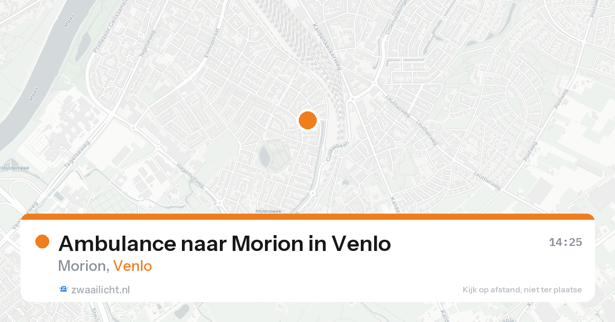 Ambulance naar Morion in Venlo — 19 aug 2026