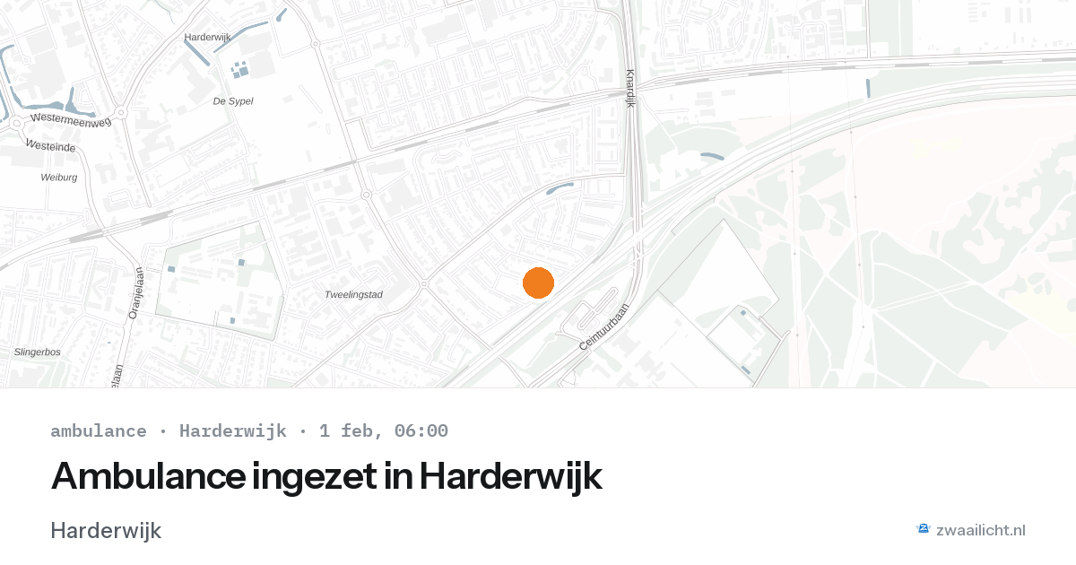 Ambulance ingezet in Harderwijk — 1 feb 2026