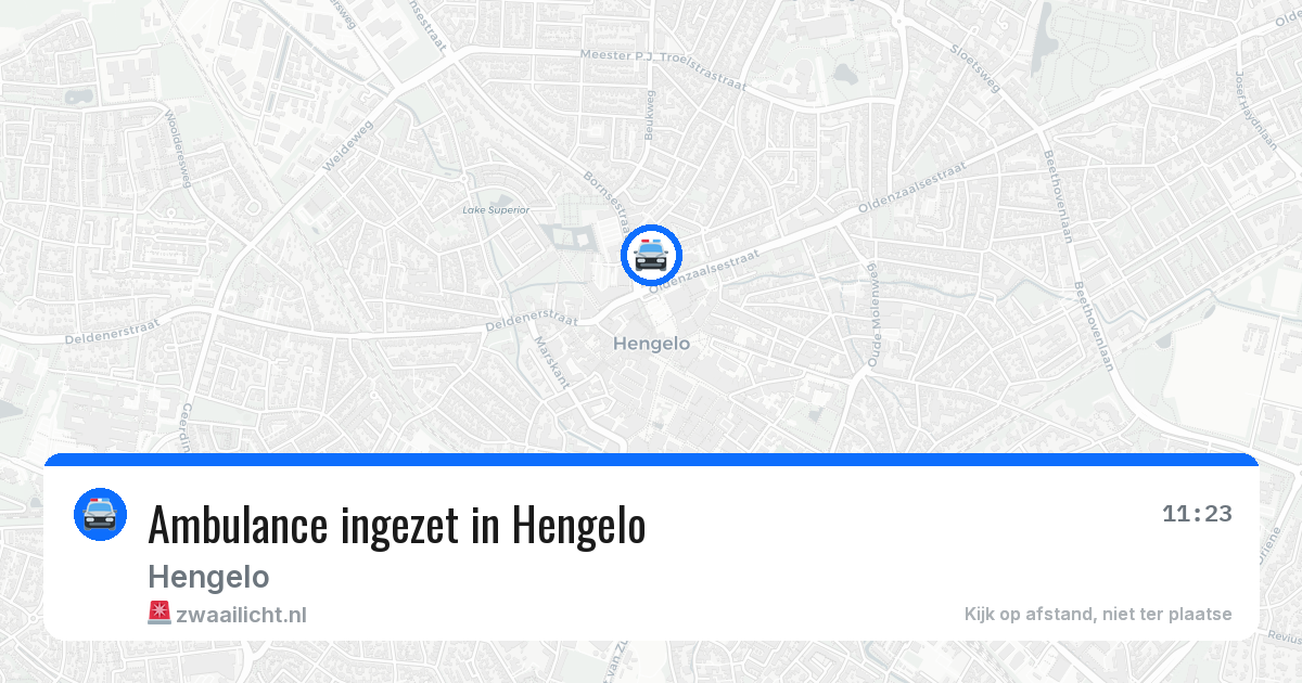 Ambulance ingezet in Hengelo — 4 jul 2026