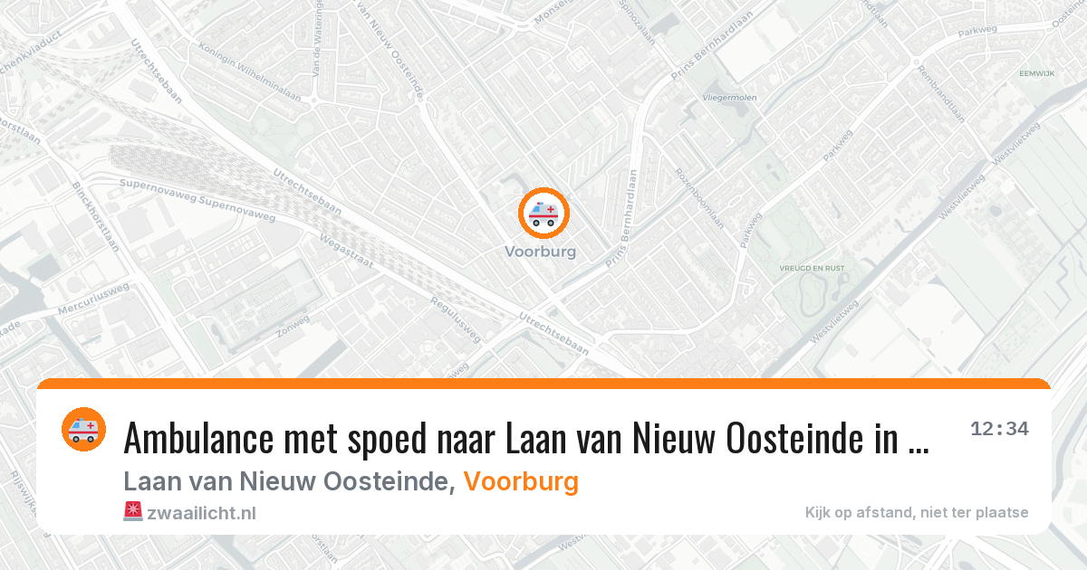 Ambulance met spoed naar Laan van Nieuw Oosteinde in Voorburg — 2 mrt 2026