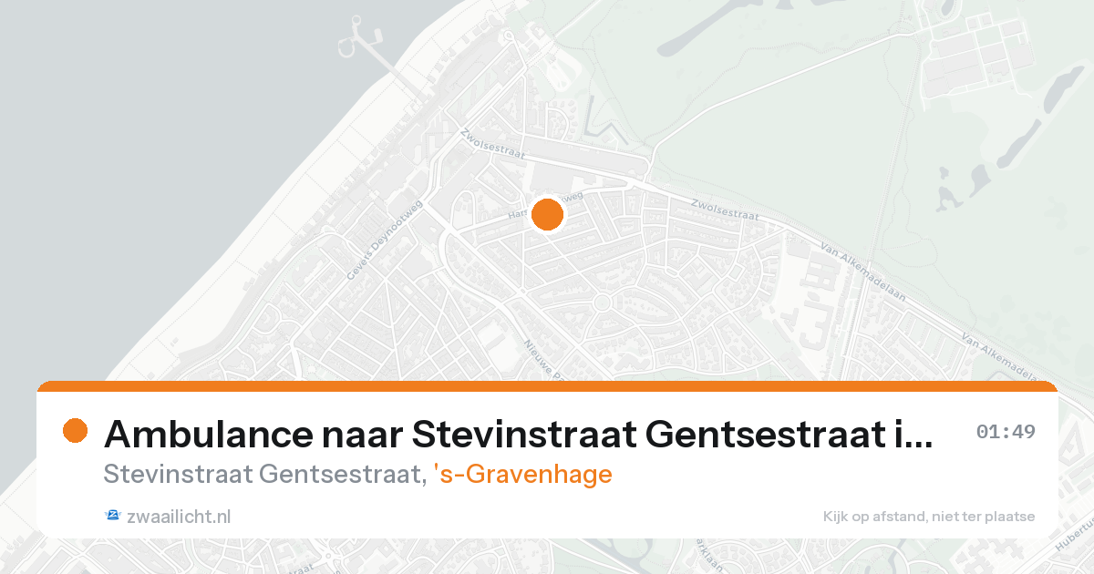 Ambulance naar Stevinstraat Gentsestraat in 's-Gravenhage — 31 jan 2026