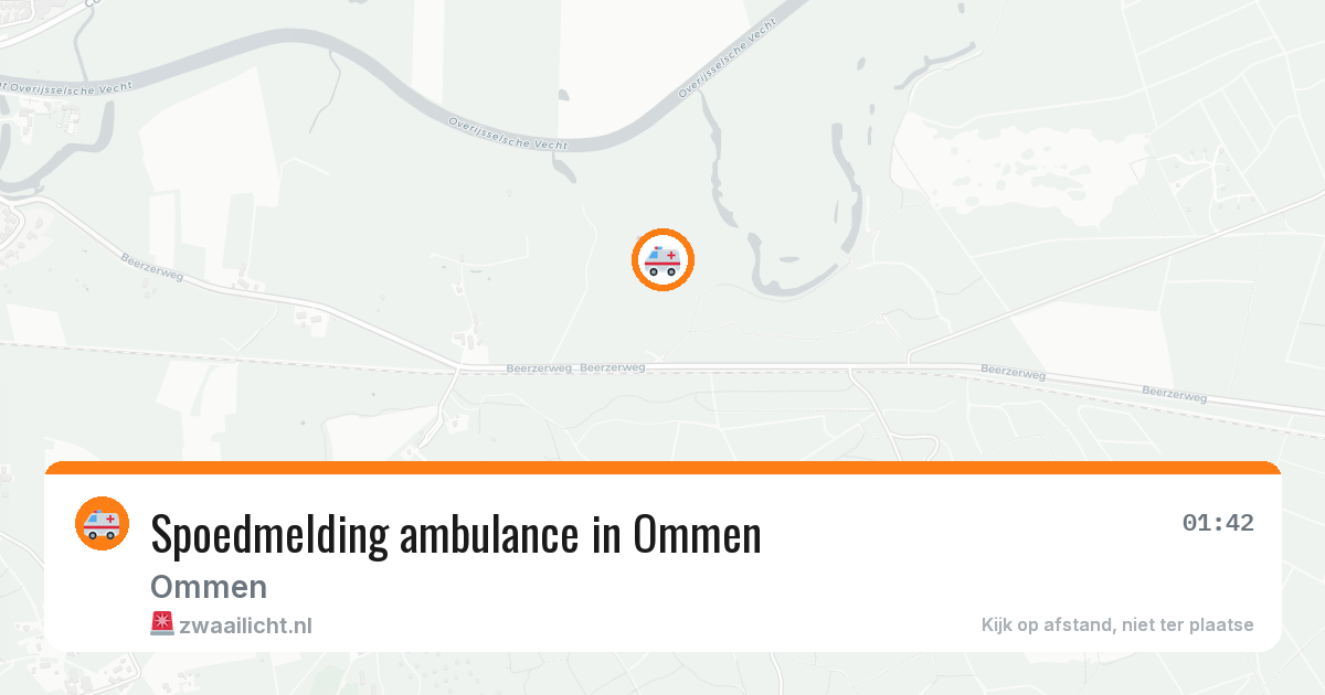 Spoedmelding ambulance in Ommen — 5 aug 2026
