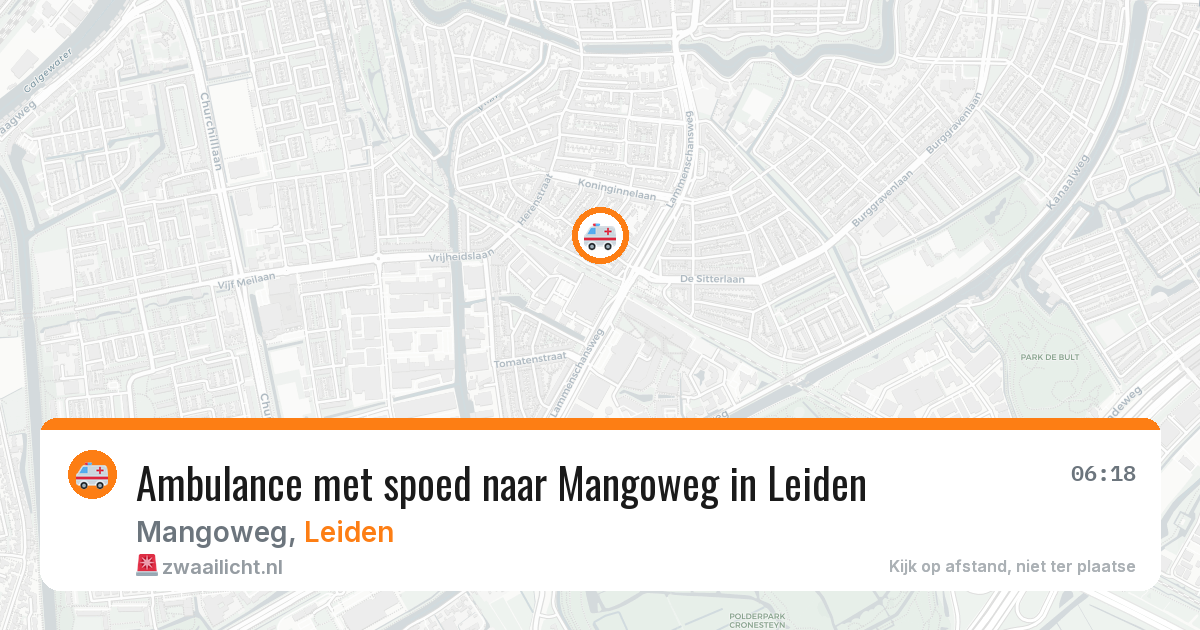 Ambulance met spoed naar Mangoweg in Leiden — 29 jan 2026