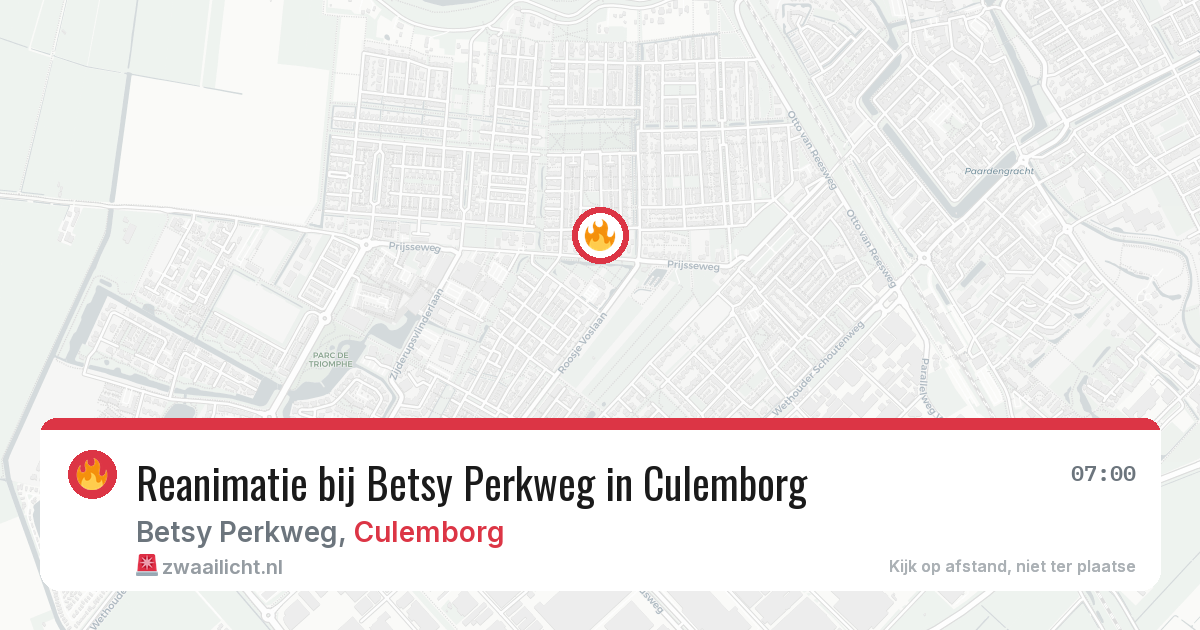 Reanimatie bij Betsy Perkweg in Culemborg — 28 apr 2026