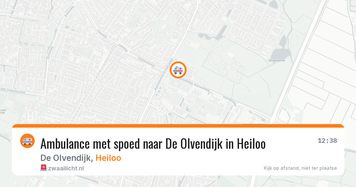 Ambulance met spoed naar De Olvendijk in Heiloo — 1 jun 2026