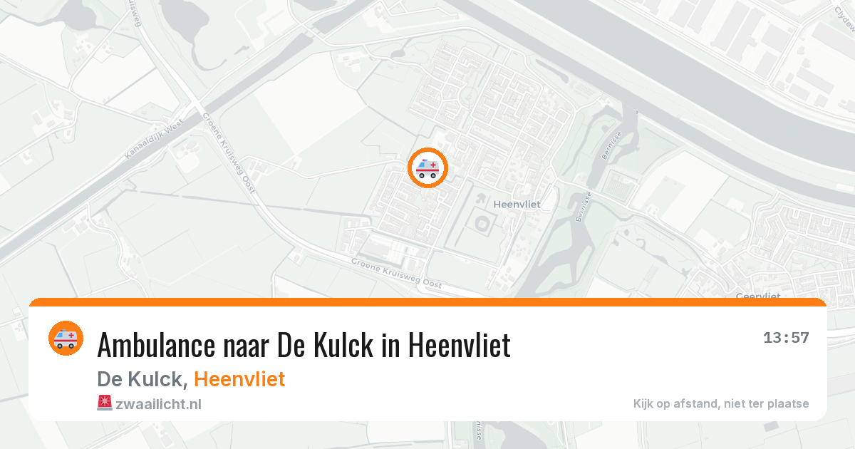 Ambulance naar De Kulck in Heenvliet — 11 mei 2026
