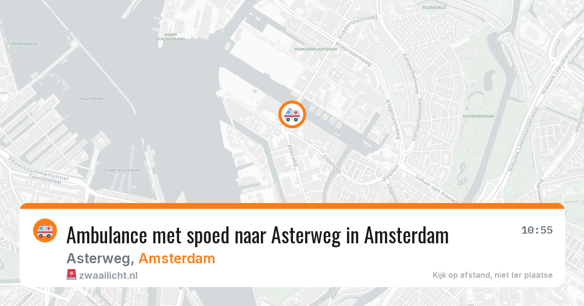 Ambulance met spoed naar Asterweg in Amsterdam — 1 apr 2026
