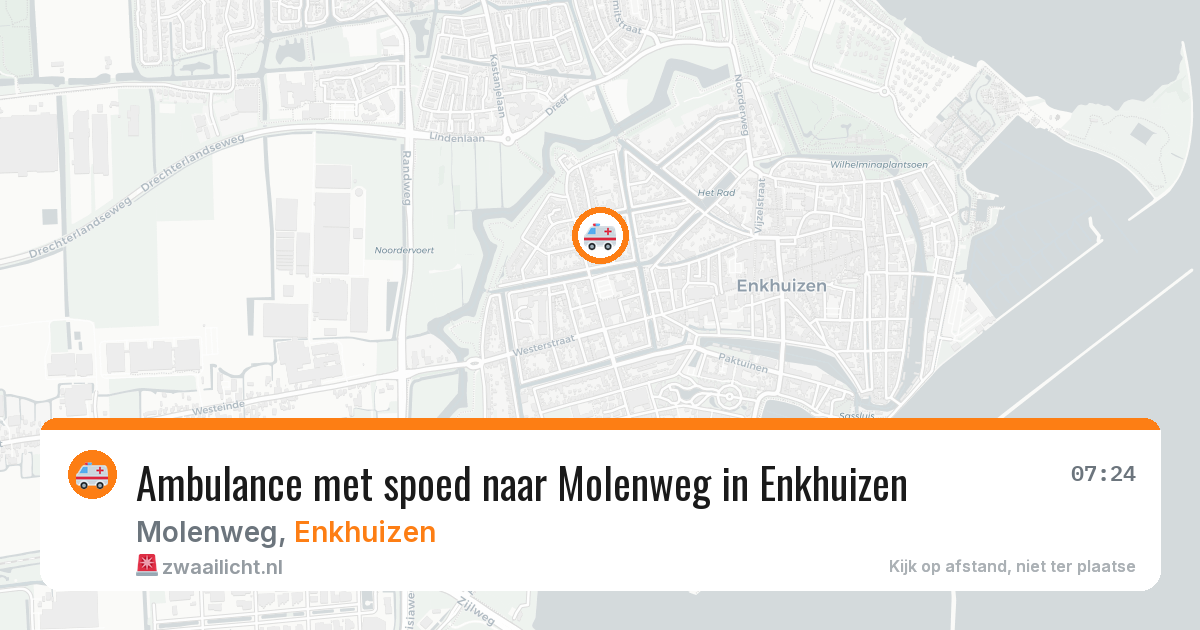 Ambulance met spoed naar Molenweg in Enkhuizen — 28 jan 2026