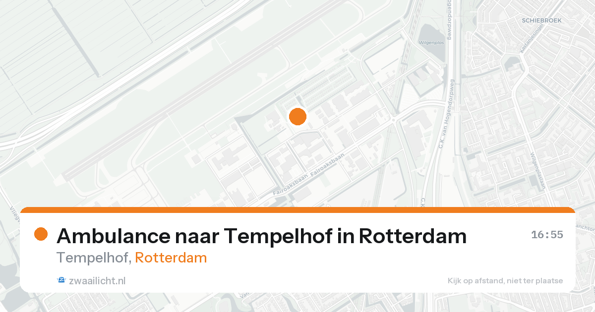 Ambulance naar Tempelhof in Rotterdam — 18 aug 2026