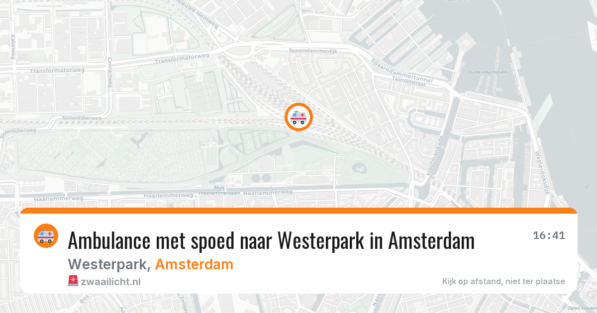 Ambulance met spoed naar Westerpark in Amsterdam — 7 apr 2026