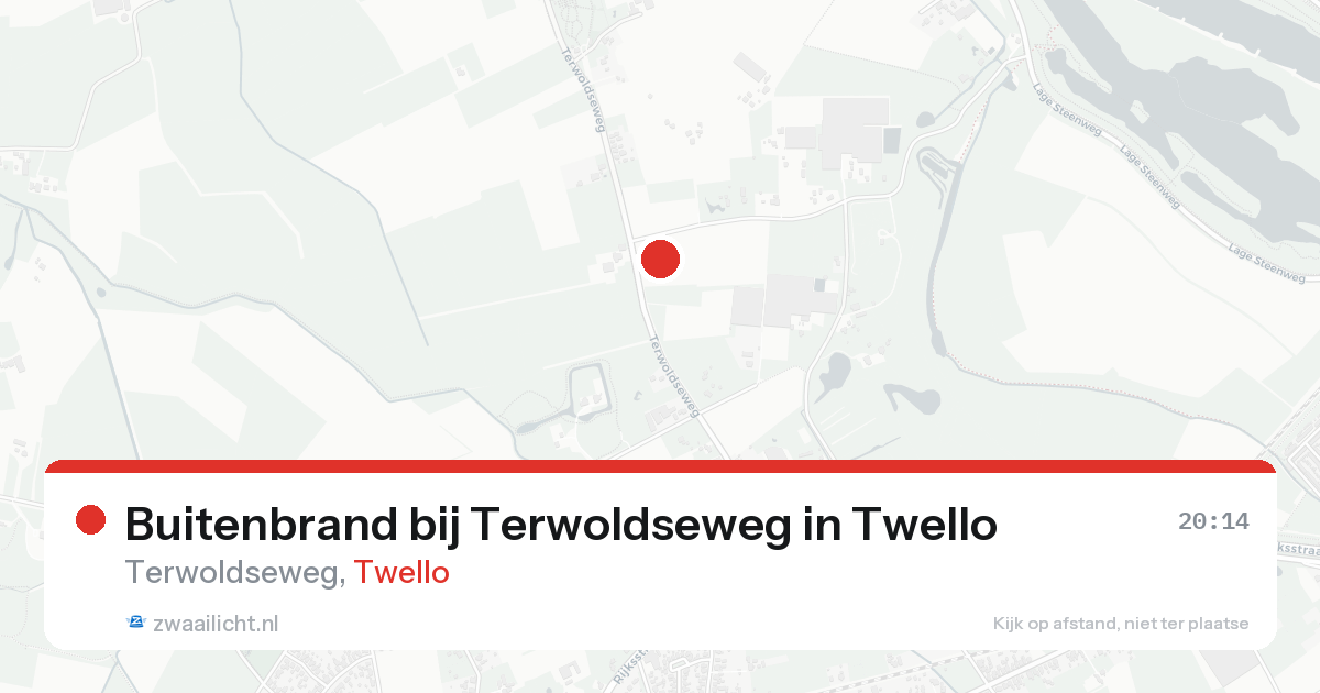 Buitenbrand bij Terwoldseweg in Twello — 13 aug 2026