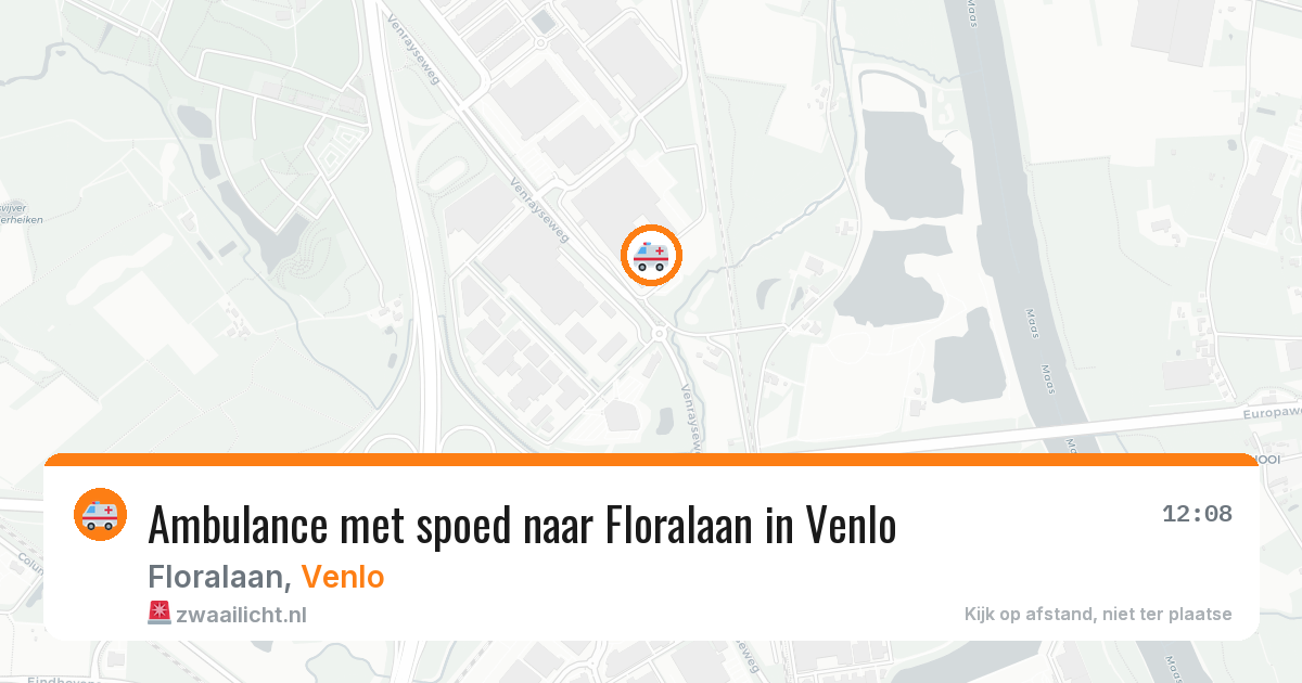 Ambulance met spoed naar Floralaan in Venlo — 5 jun 2026