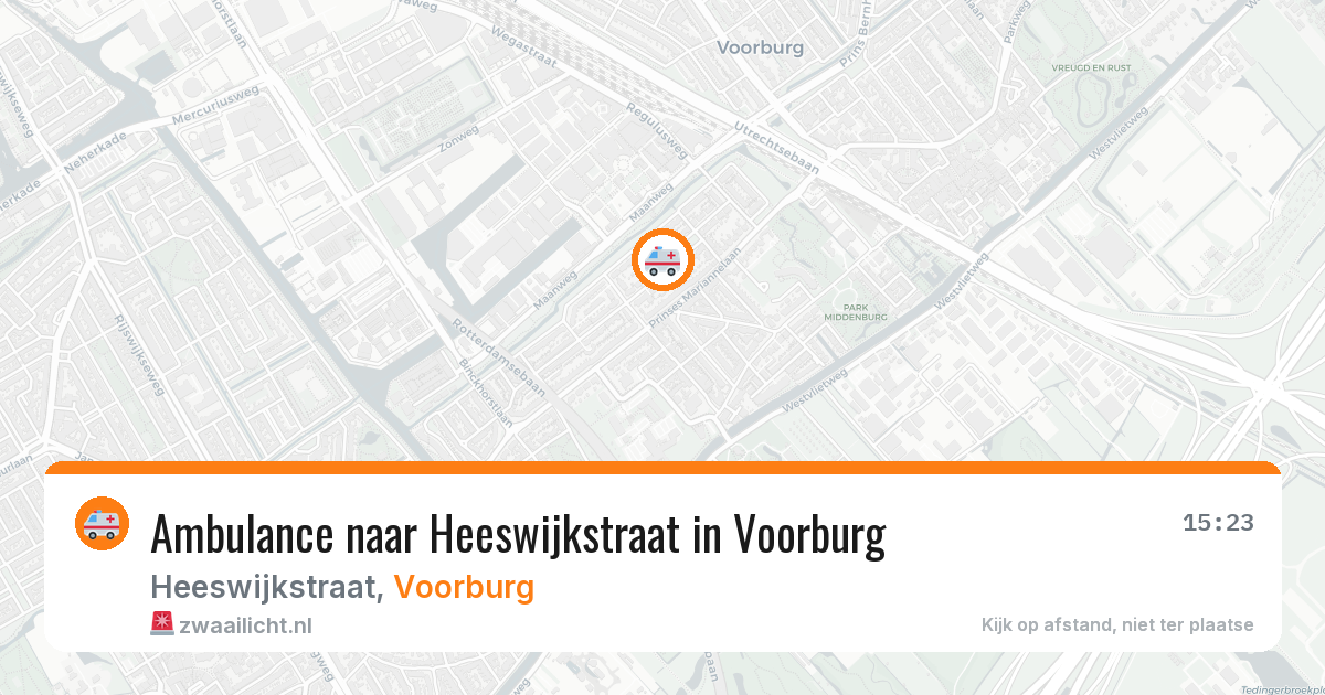 Ambulance naar Heeswijkstraat in Voorburg — 11 mrt 2026