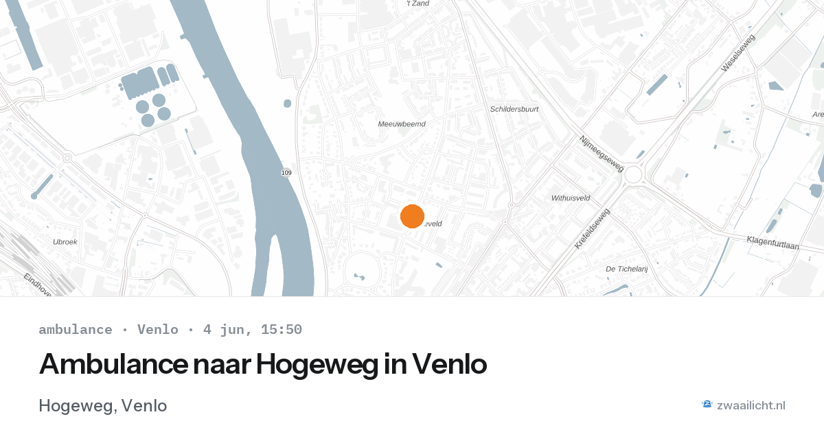 Ambulance naar Hogeweg in Venlo — 4 jun 2026