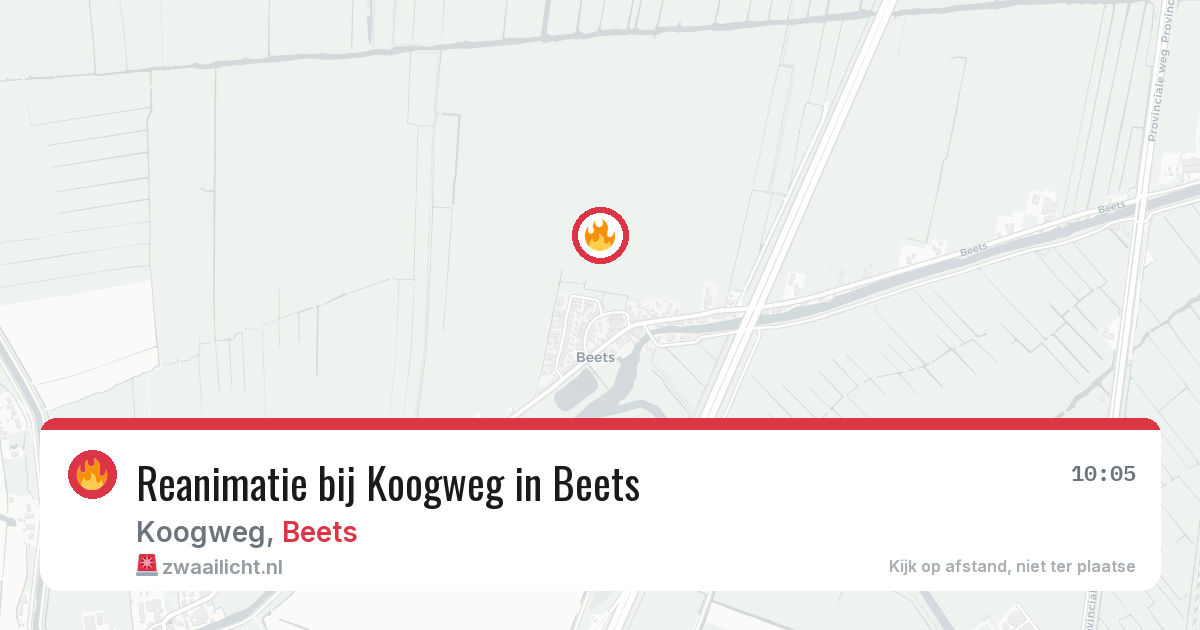 Reanimatie bij Koogweg in Beets — 26 feb 2026