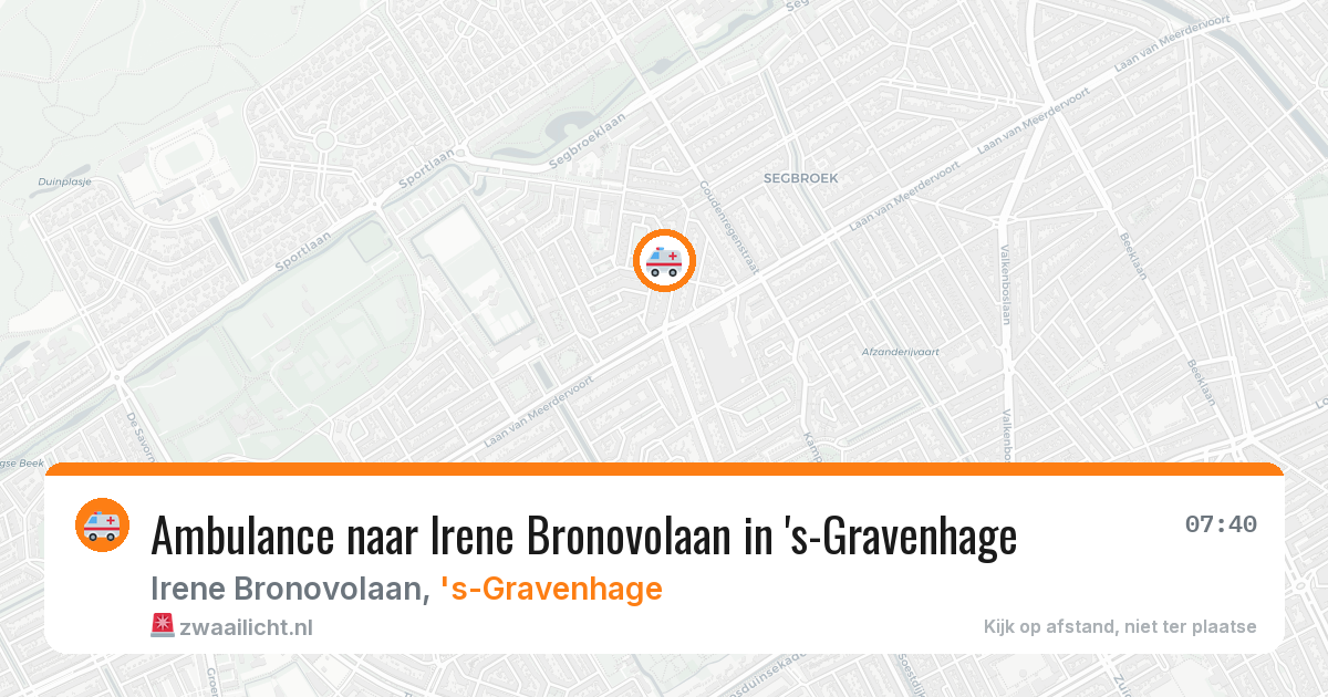 Ambulance naar Irene Bronovolaan in 's-Gravenhage — 4 feb 2026