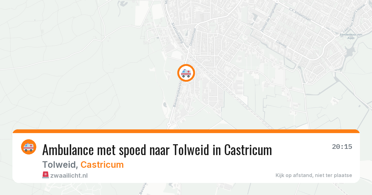 Ambulance met spoed naar Tolweid in Castricum — 30 jun 2026