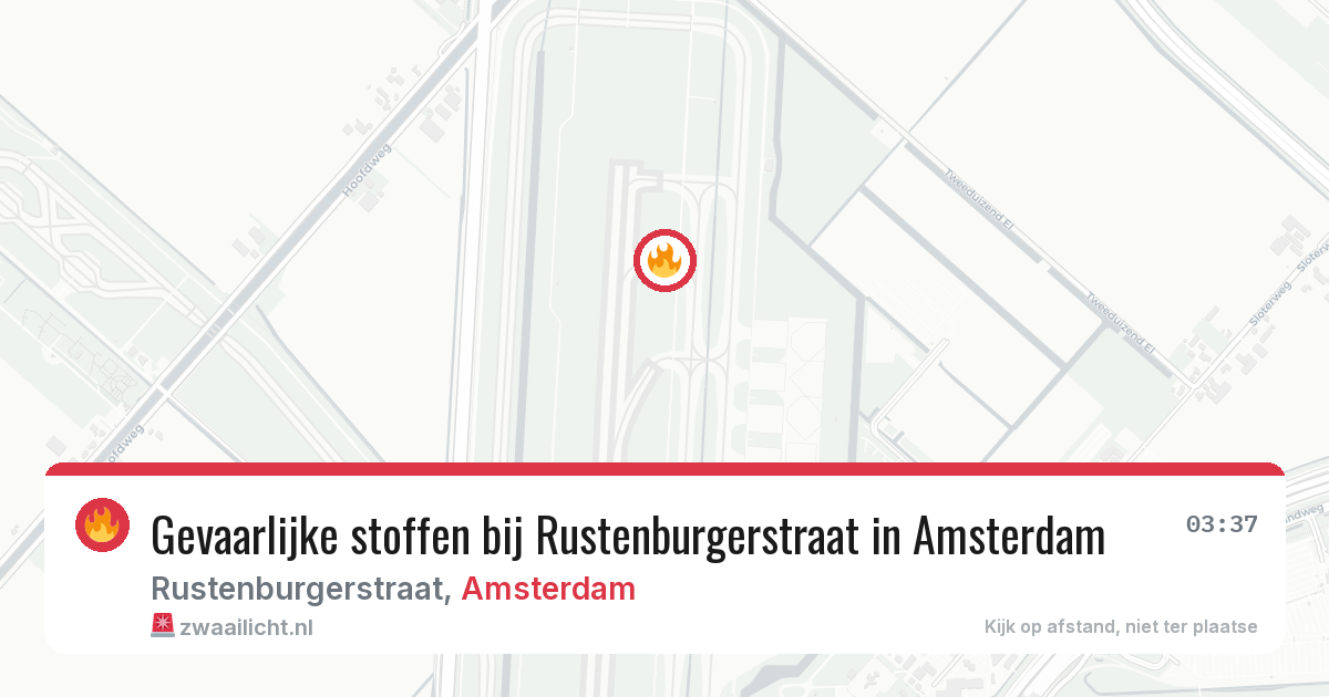 Gevaarlijke stoffen bij Rustenburgerstraat in Amsterdam — 29 jan 2026