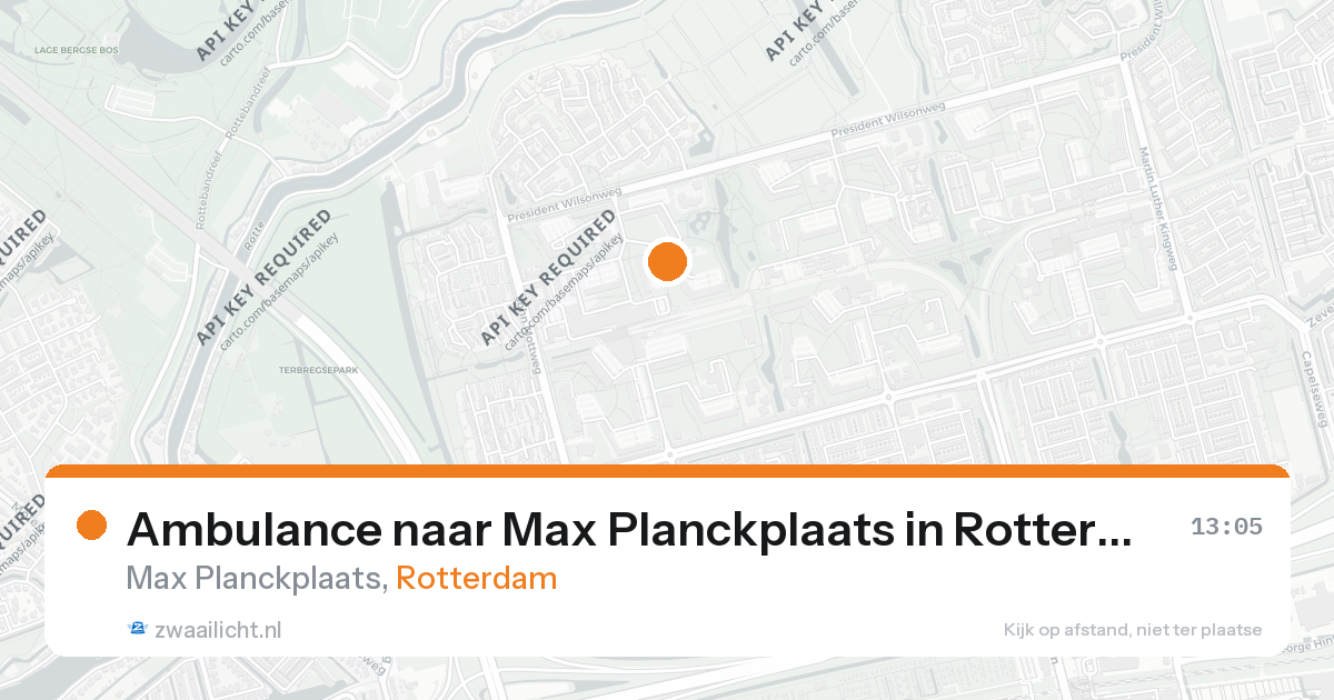 Ambulance naar Max Planckplaats in Rotterdam — 26 aug 2026