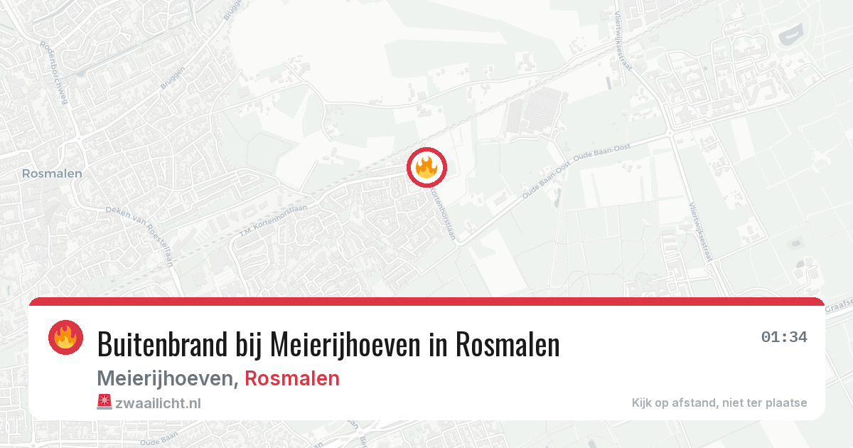 Buitenbrand bij Meierijhoeven in Rosmalen — 21 mei 2026