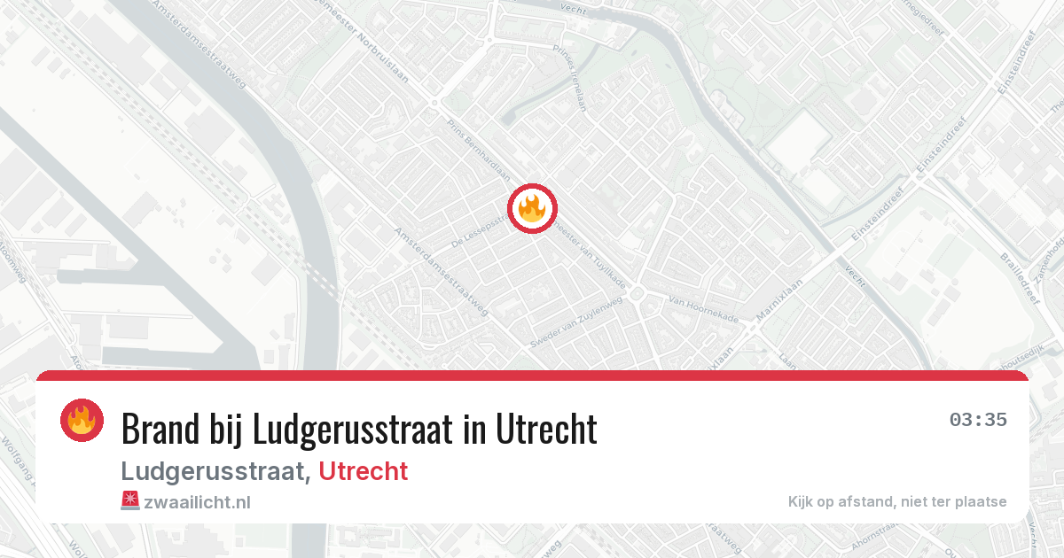 Brand bij Ludgerusstraat in Utrecht — 2 jul 2026