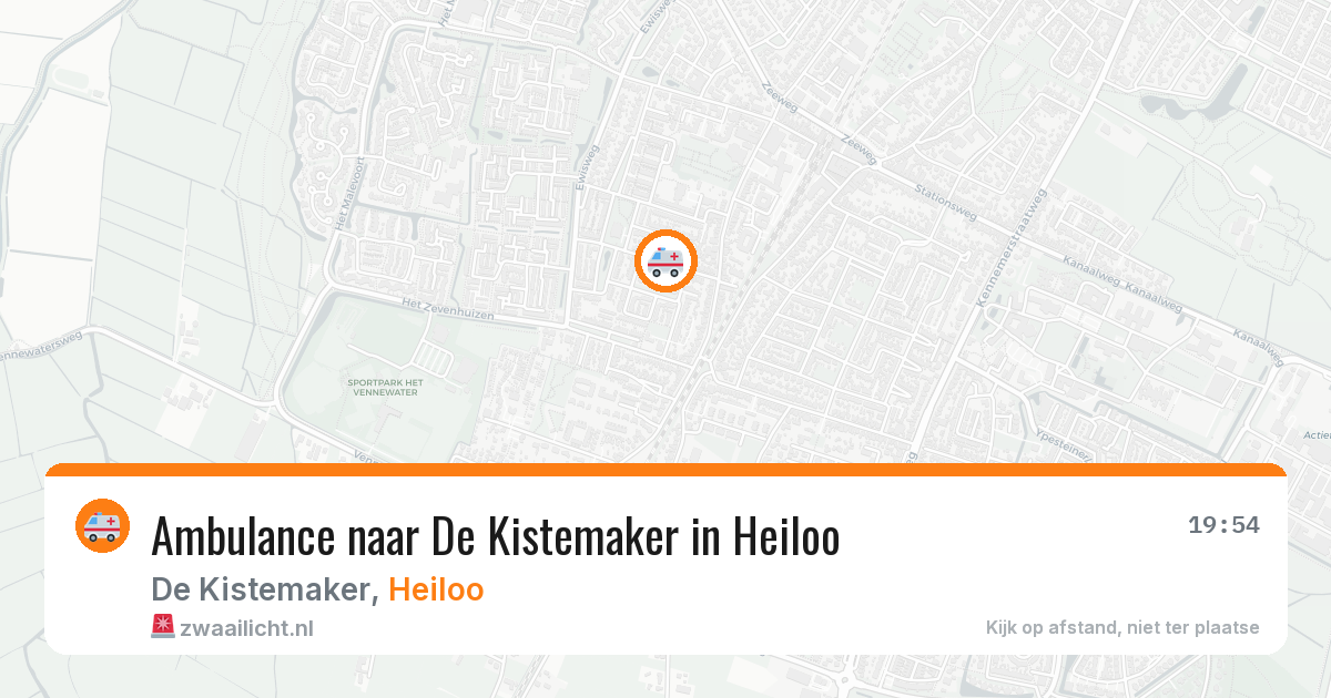 Ambulance naar De Kistemaker in Heiloo — 21 jul 2026