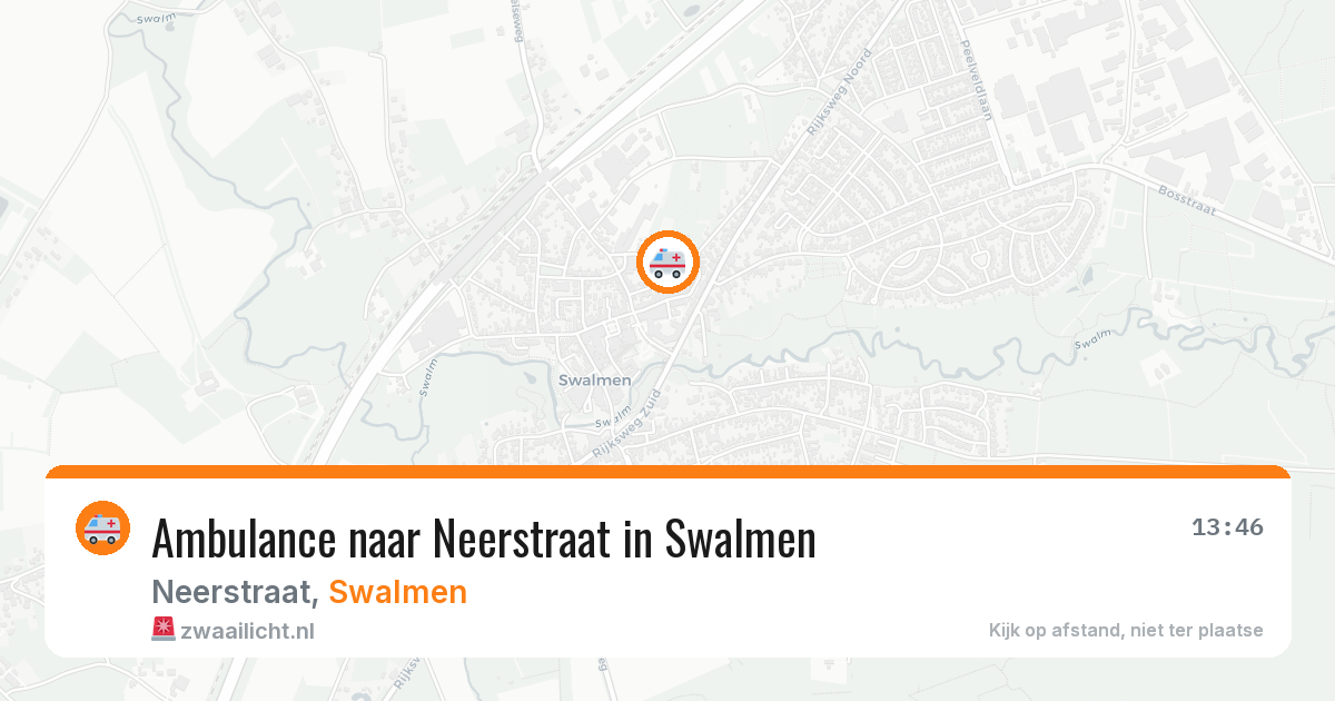 Ambulance naar Neerstraat in Swalmen — 28 jun 2026