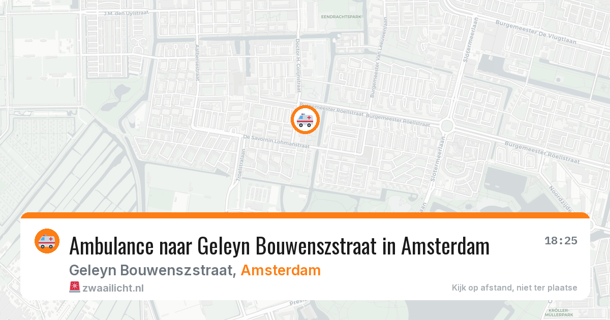 Ambulance naar Geleyn Bouwenszstraat in Amsterdam — 22 apr 2026