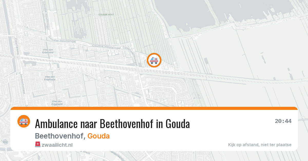 Ambulance naar Beethovenhof in Gouda — 21 mei 2026