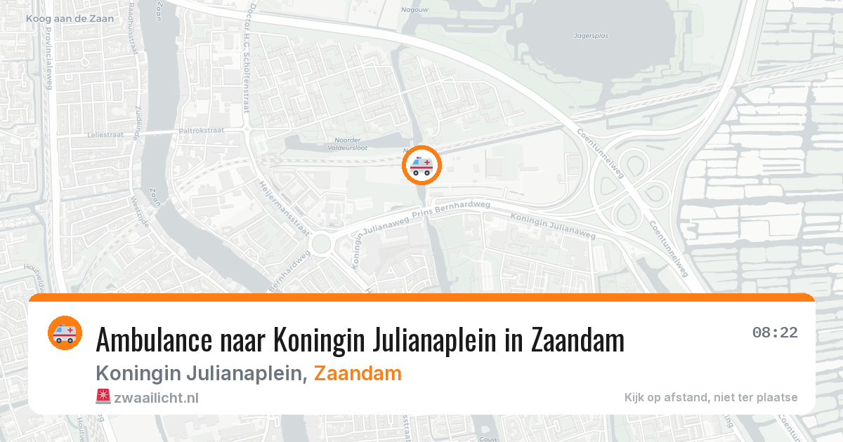 Ambulance naar Koningin Julianaplein in Zaandam — 29 jan 2026