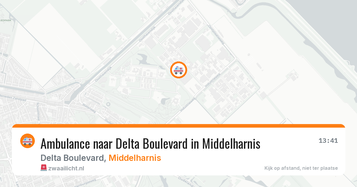 Ambulance naar Delta Boulevard in Middelharnis — 29 mei 2026