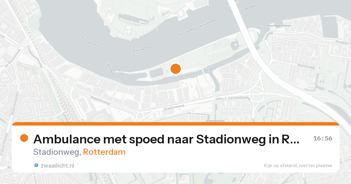 Ambulance met spoed naar Stadionweg in Rotterdam — 28 mei 2026