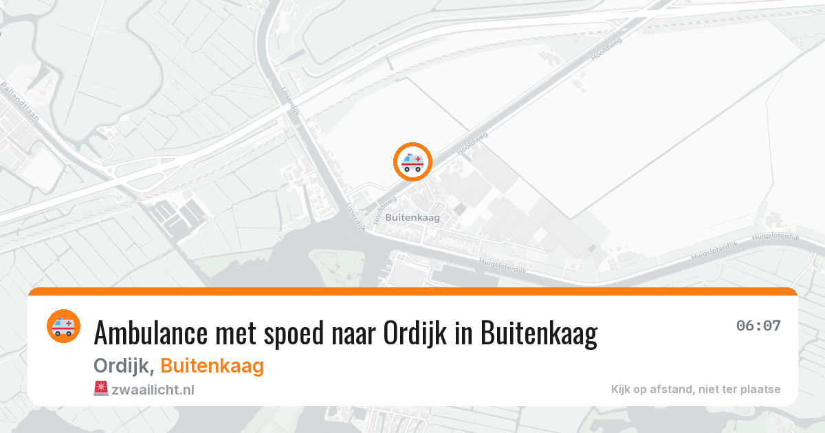 Ambulance met spoed naar Ordijk in Buitenkaag — 23 jun 2026