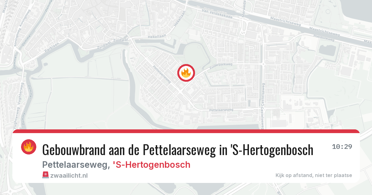 Gebouwbrand aan de Pettelaarseweg in 'S-Hertogenbosch — 8 apr 2026