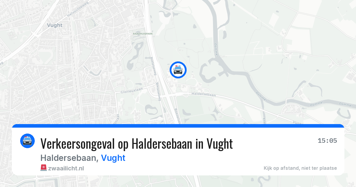 Verkeersongeval op Haldersebaan in Vught — 11 mei 2026