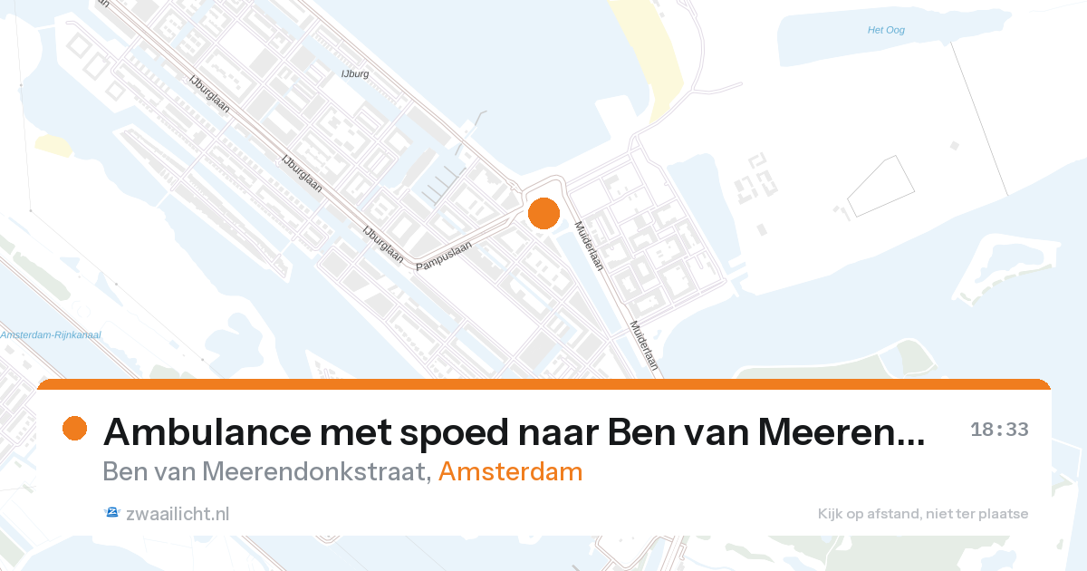Ambulance met spoed naar Ben van Meerendonkstraat in Amsterdam — 28 aug 2026