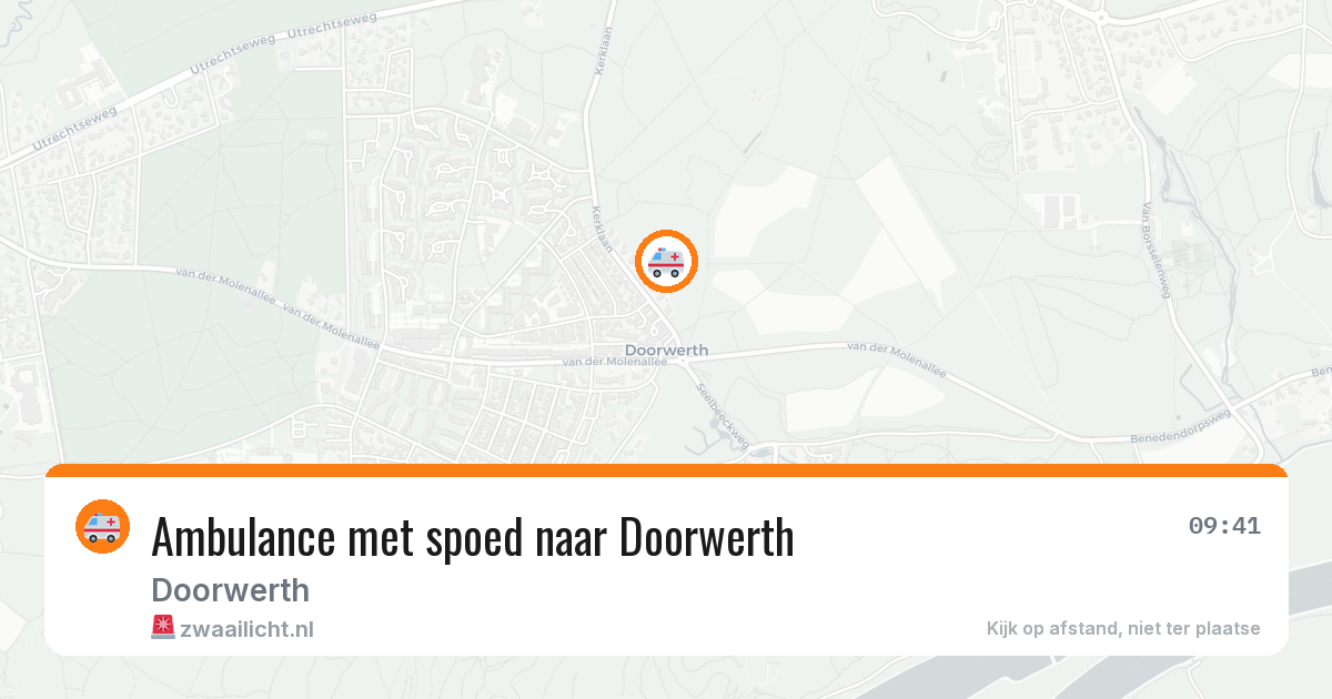 Ambulance met spoed naar Doorwerth — 27 feb 2026 | 🚨 Zwaailicht.nl