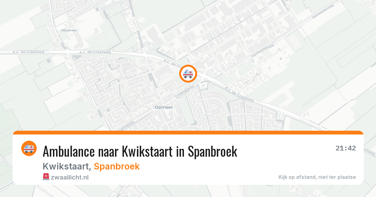 Ambulance naar Kwikstaart in Spanbroek — 13 jun 2026