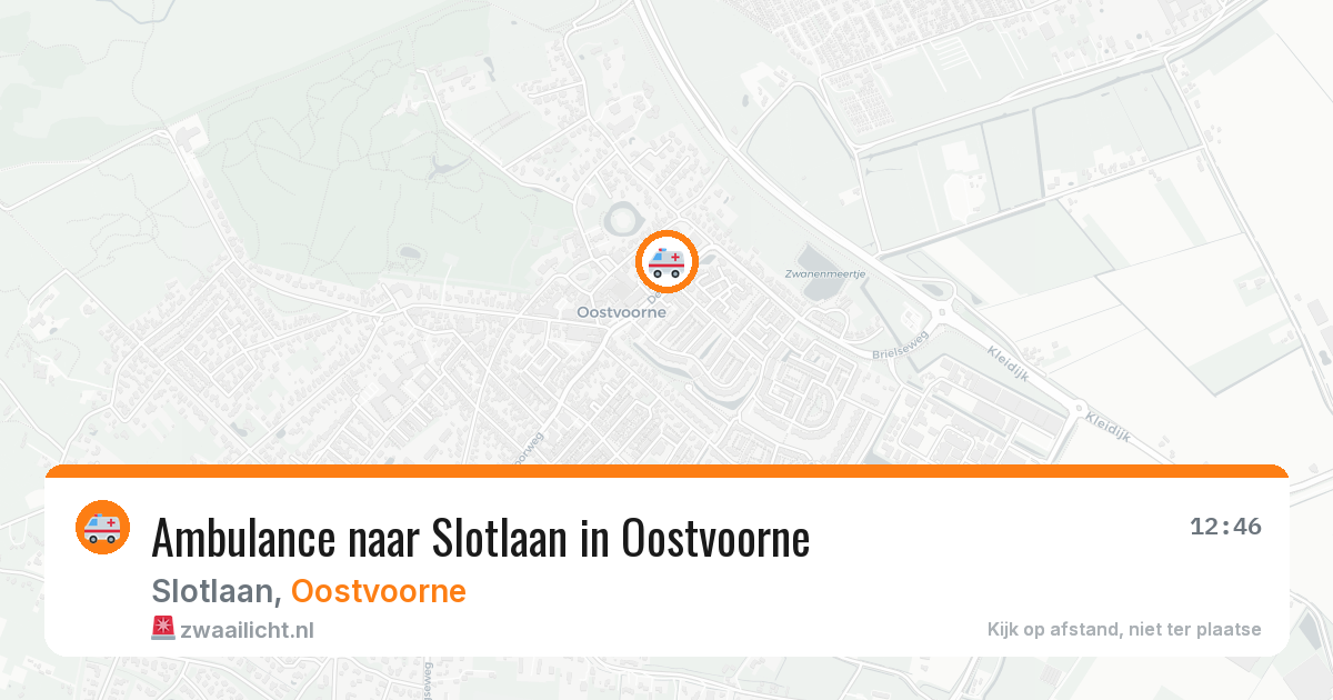 Ambulance naar Slotlaan in Oostvoorne — 29 jan 2026