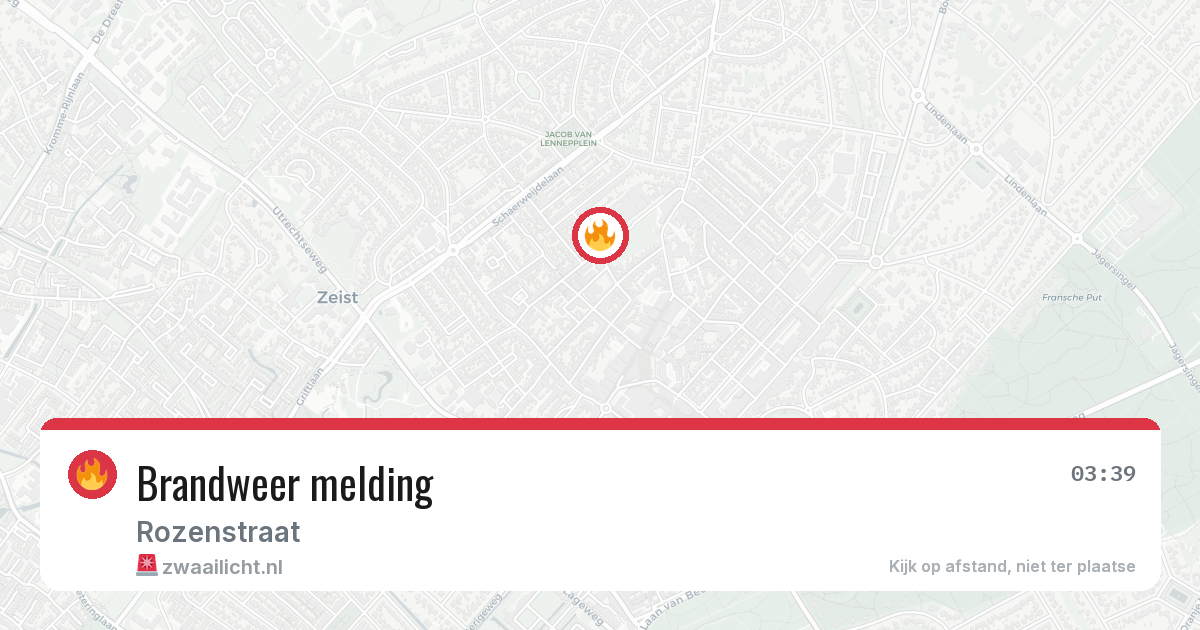 Brandweer melding — 23 mei 2026