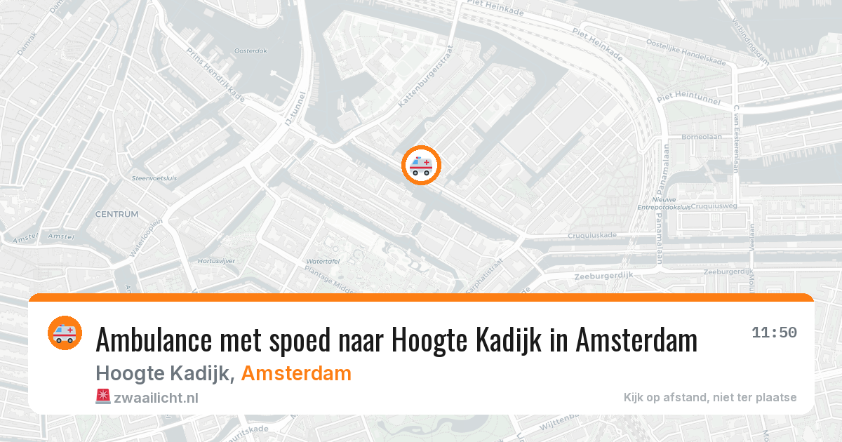 Ambulance met spoed naar Hoogte Kadijk in Amsterdam — 28 apr 2026
