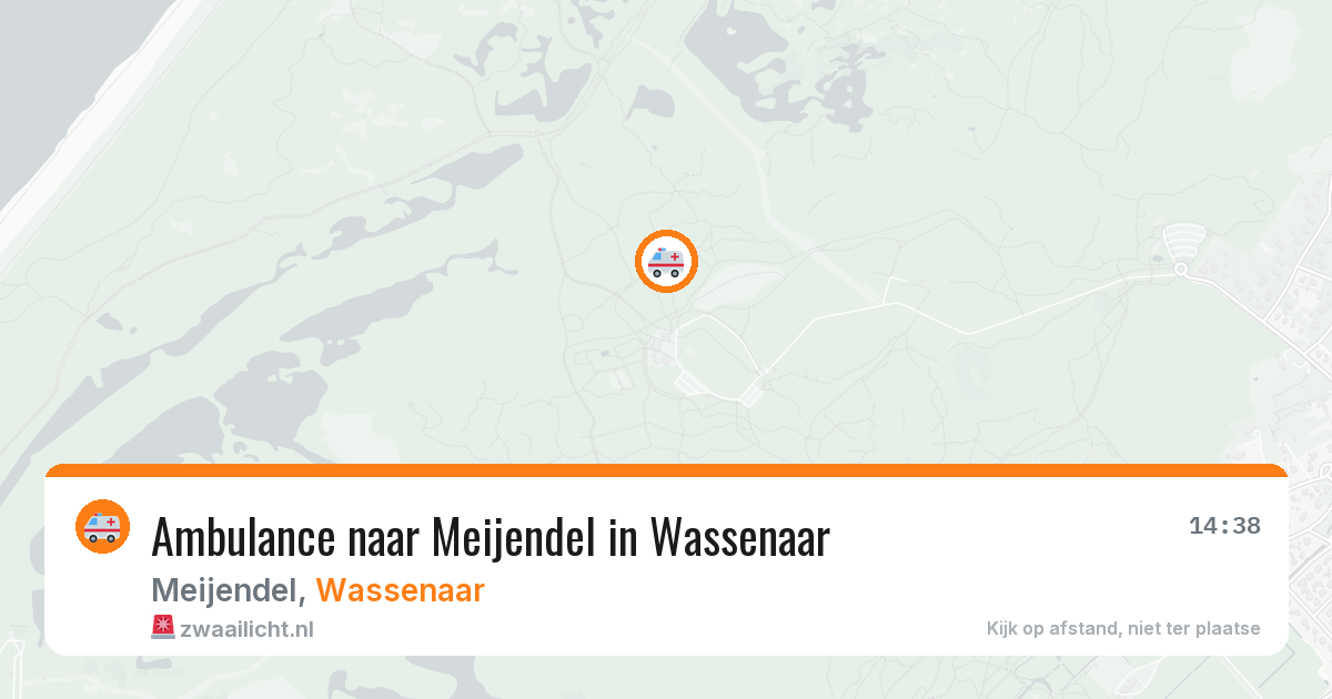 Ambulance naar Meijendel in Wassenaar — 31 mei 2026