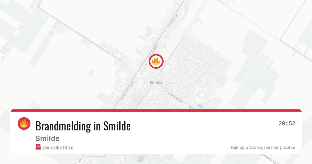 Brandmelding in Smilde — 27 jun 2026