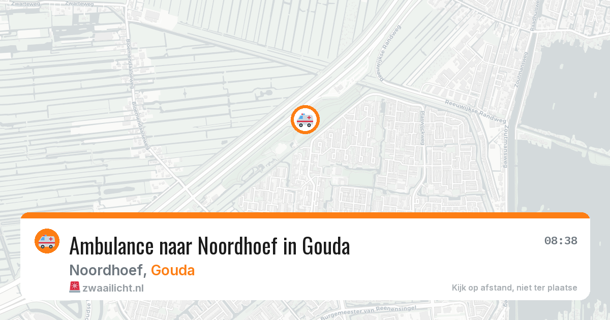 Ambulance naar Noordhoef in Gouda — 13 jun 2026
