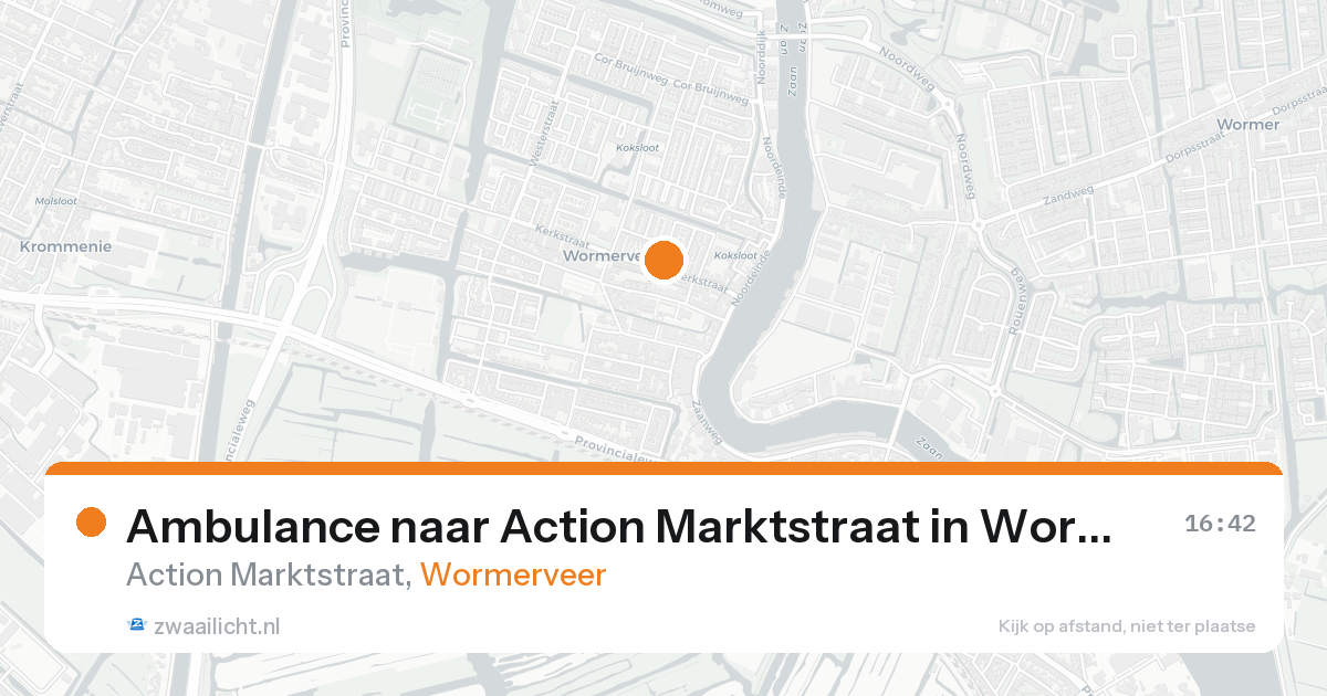 Ambulance naar Action Marktstraat in Wormerveer — 31 jan 2026