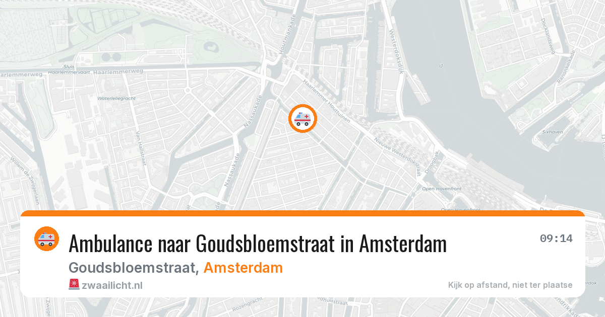 Ambulance naar Goudsbloemstraat in Amsterdam — 4 aug 2026