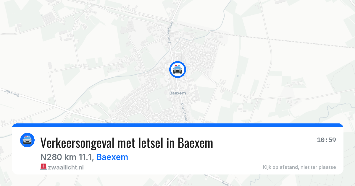 Verkeersongeval met letsel in Baexem — 7 jun 2026