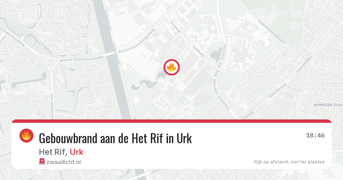 Gebouwbrand aan de Het Rif in Urk — 26 jan 2026