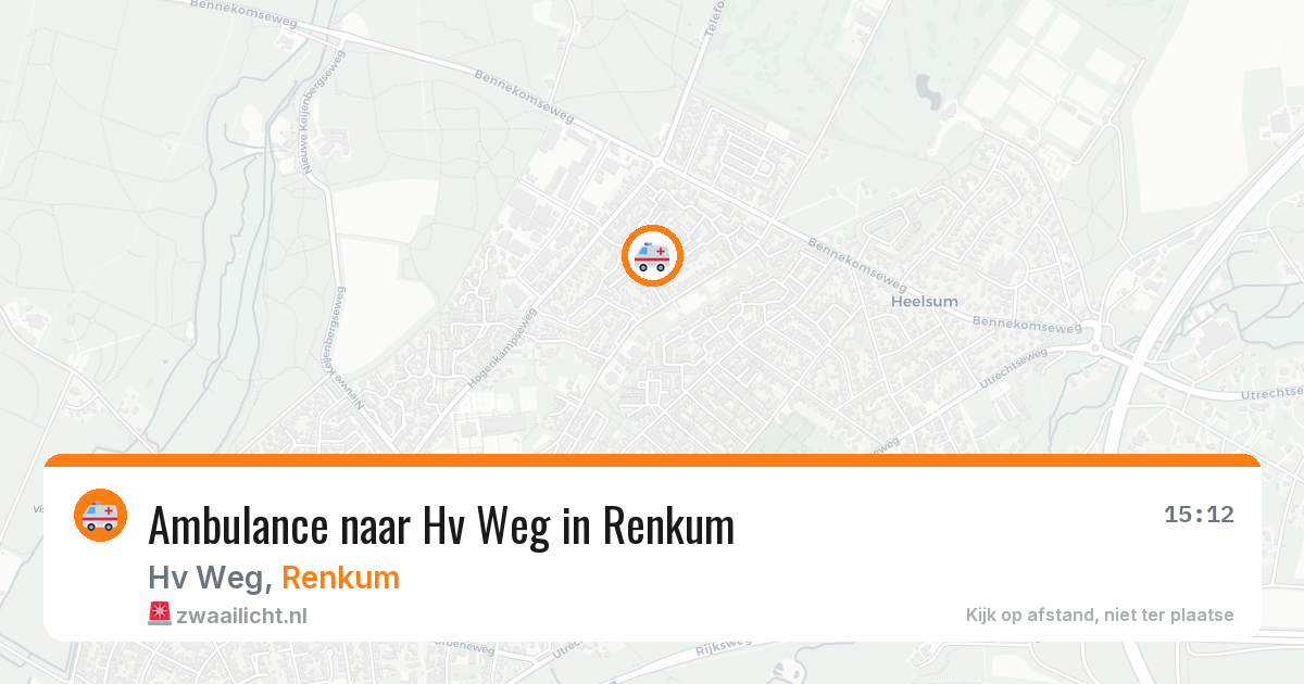 Ambulance naar Hv Weg in Renkum — 30 mei 2026